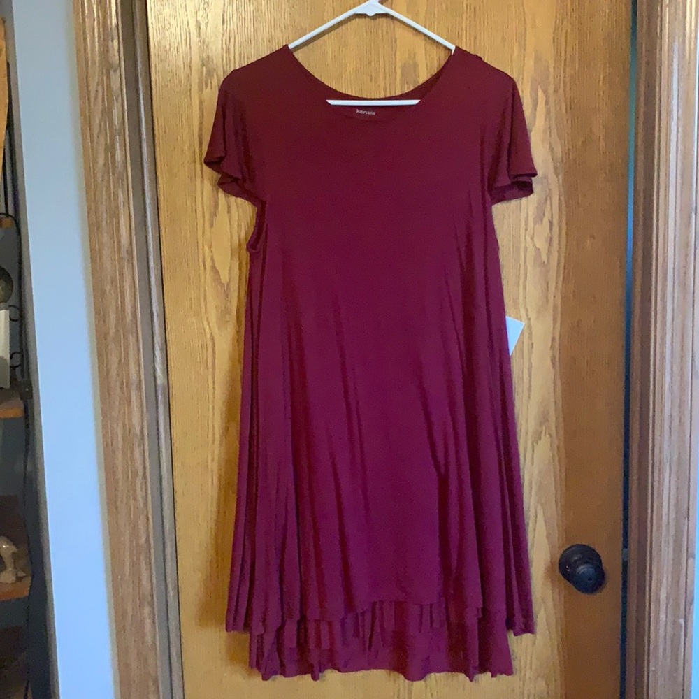 Burgundy women’s dress